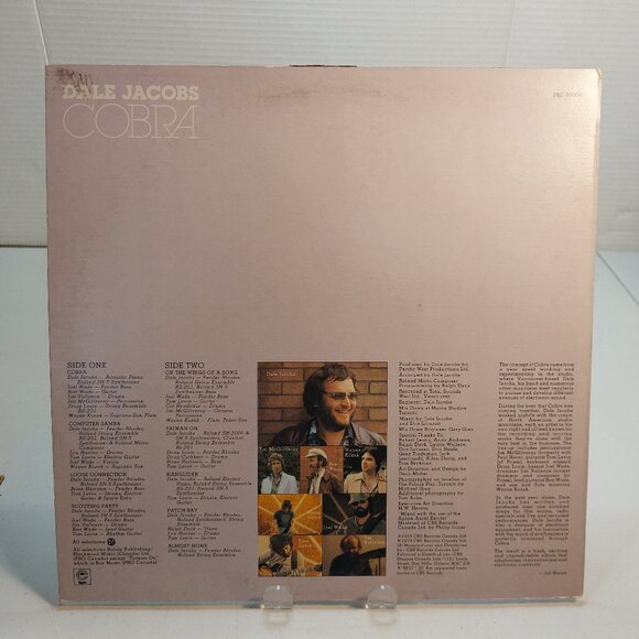 Dale Jacobs ~ Cobra (Vinyl LP, 1978) - Picture 4 of 4